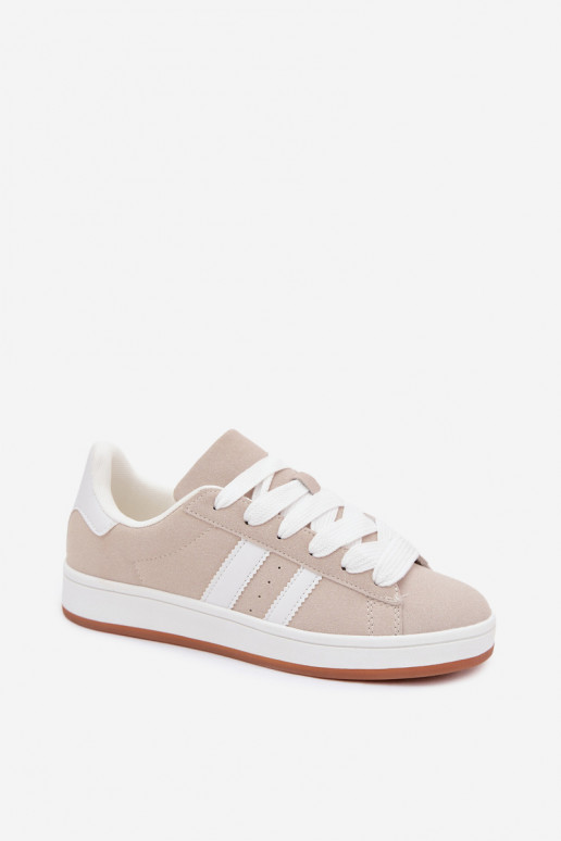 Baskets pour femmes avec rayures couleur sable Cascade