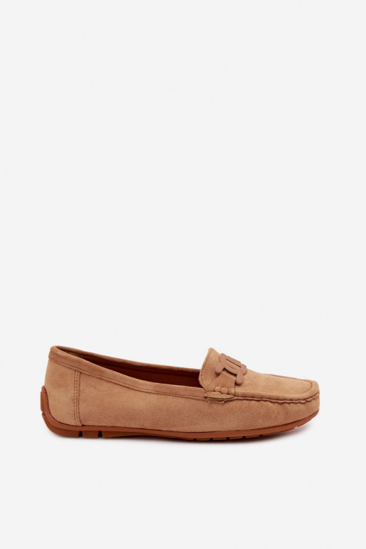 Mocassins riches en daim pour femmes couleur marron Rabell
