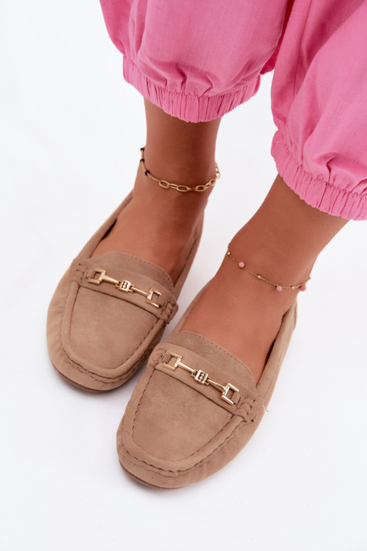 Mocassins classiques en daim couleur kaki Corinell