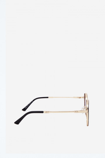 Lunettes de soleil avec filtre UV 400 noires et dorées 2