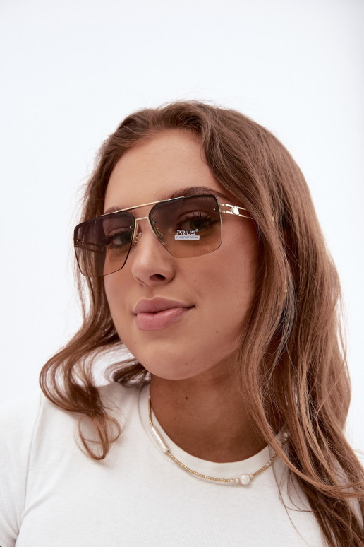 Lunettes de soleil avec filtre UV couleur jaune