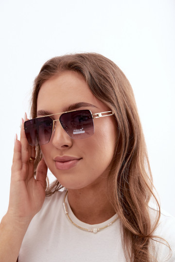 Lunettes de soleil avec filtre UV couleur bleu foncé