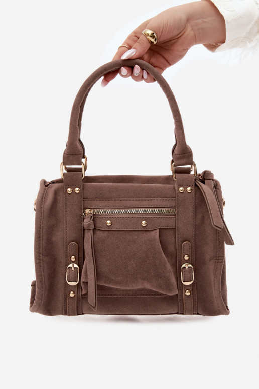 Sac en daim synthétique argile Lendra