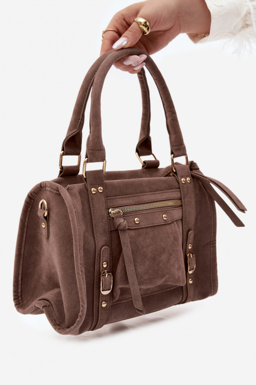 Sac en daim synthétique argile Lendra