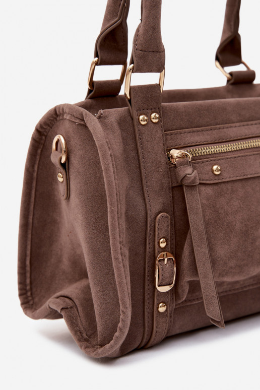 Sac en daim synthétique argile Lendra