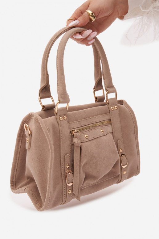 Sac en daim synthétique sable Lendra