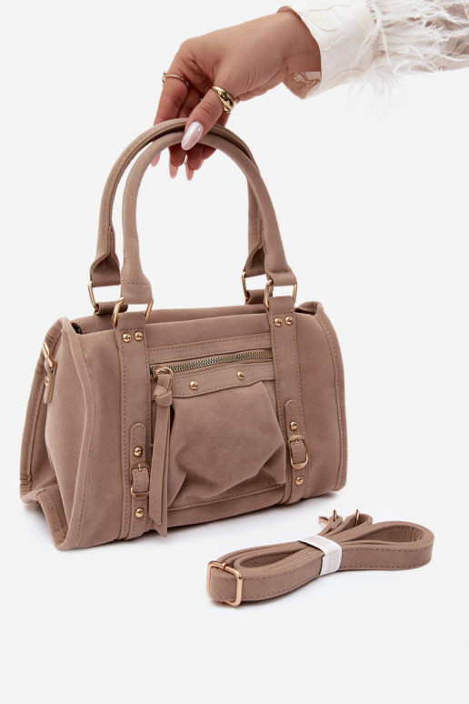 Sac en daim synthétique sable Lendra