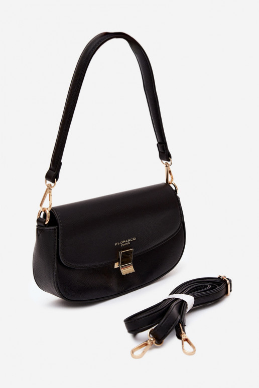 Petit sac en simili cuir noir Acacia