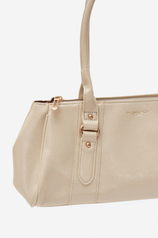 Sac en simili cuir ivoire Muni