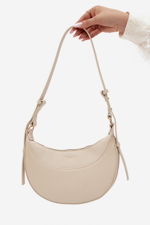 Petit sac en simili cuir sable clair Miri