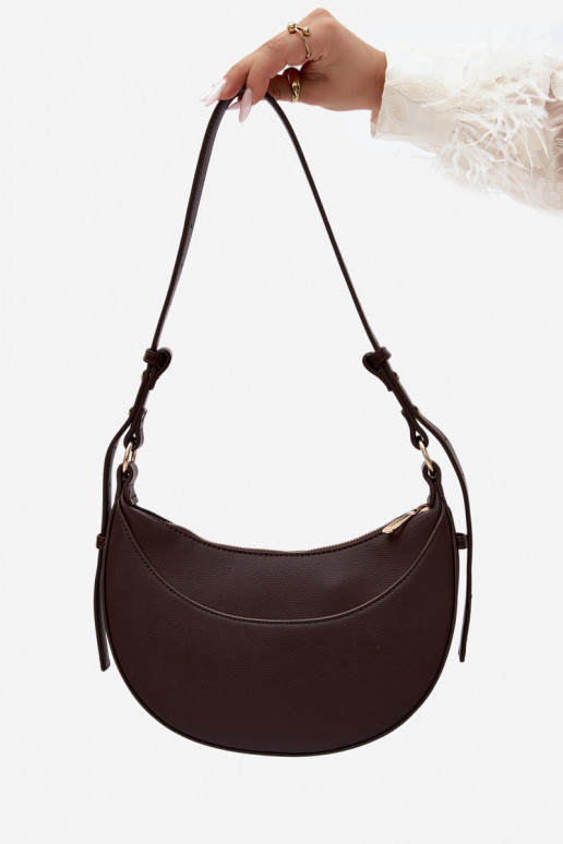 Petit sac en simili cuir chocolat Miri