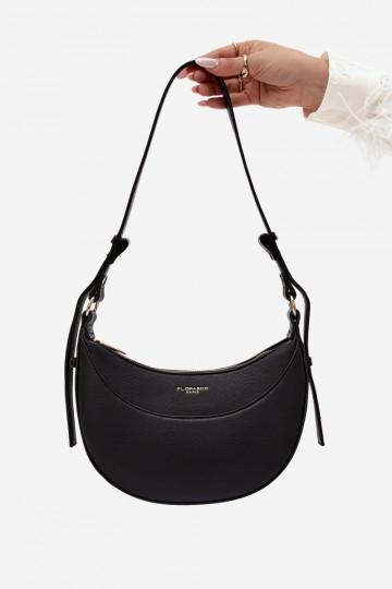 Petit sac en simili cuir noir Miri