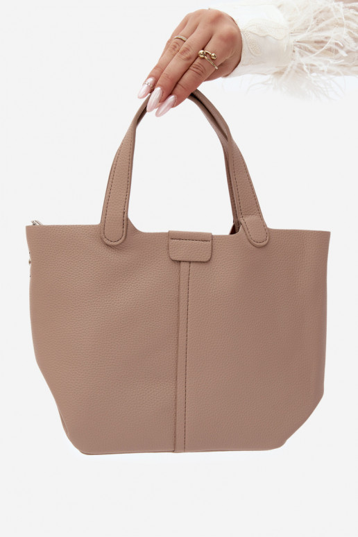 Sac en simili cuir ivoire Blaire