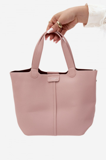 Sac en simili cuir rose Blaire