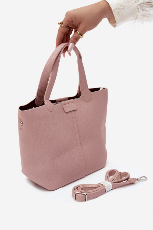 Sac en simili cuir rose Blaire