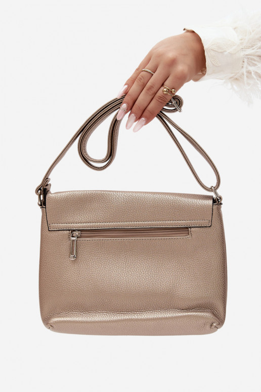 Sac à bandoulière en simili cuir doré Sigrid
