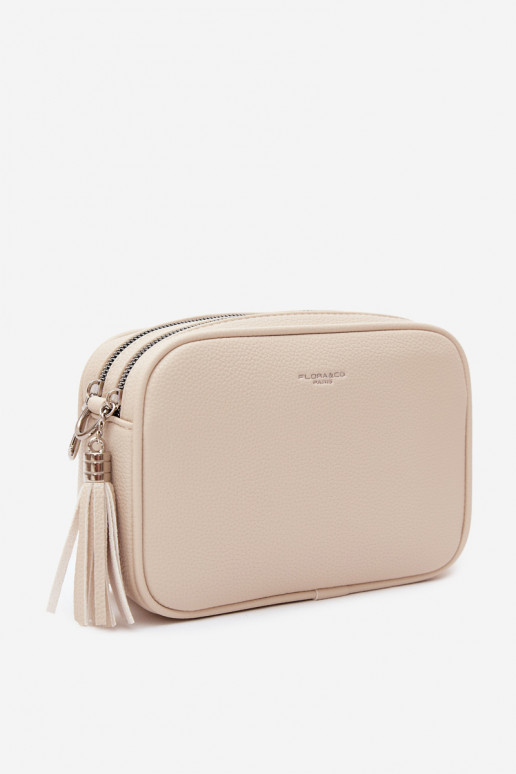 Sac messager en simili cuir sable clair Daily
