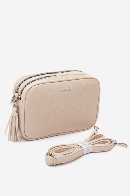 Sac messager en simili cuir sable clair Daily