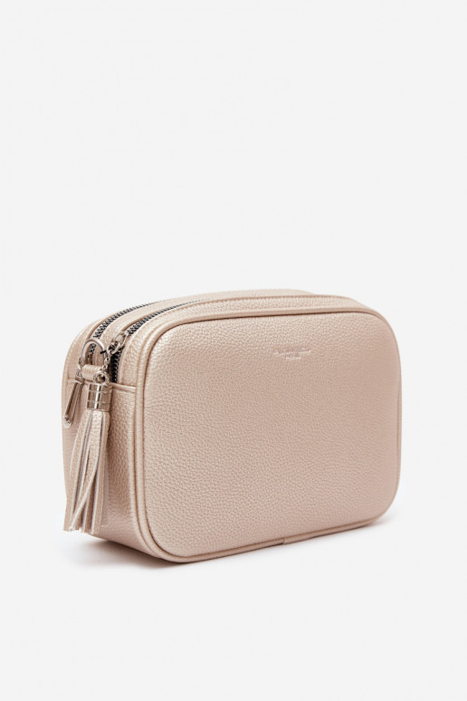 Sac messager en simili cuir doré Daily