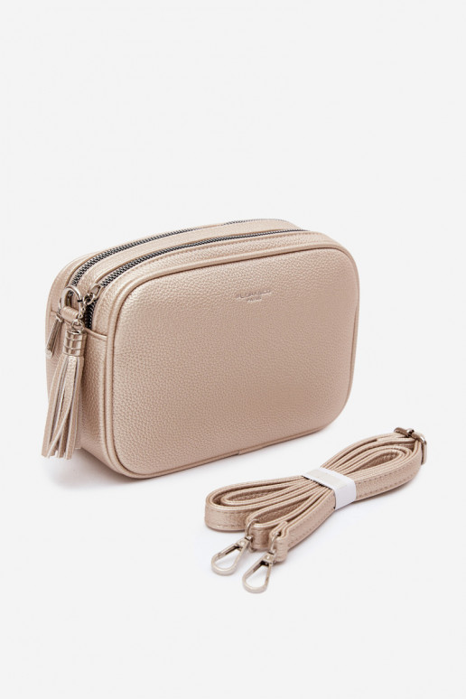 Sac messager en simili cuir doré Daily