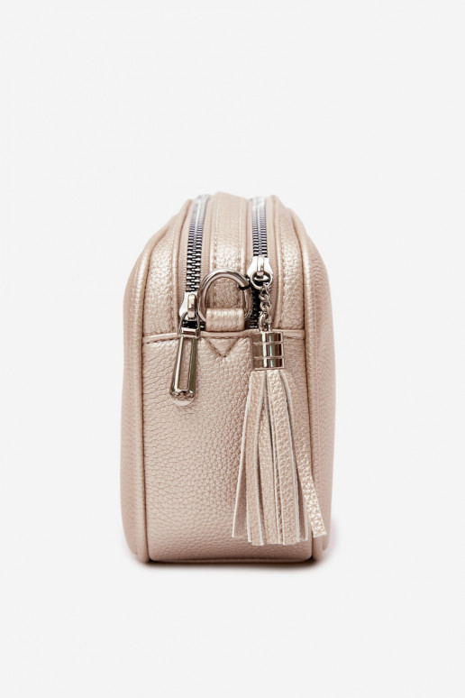Sac messager en simili cuir doré Daily