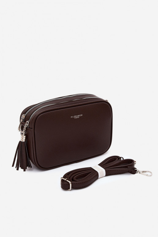 Sac messager en simili cuir chocolat Daily