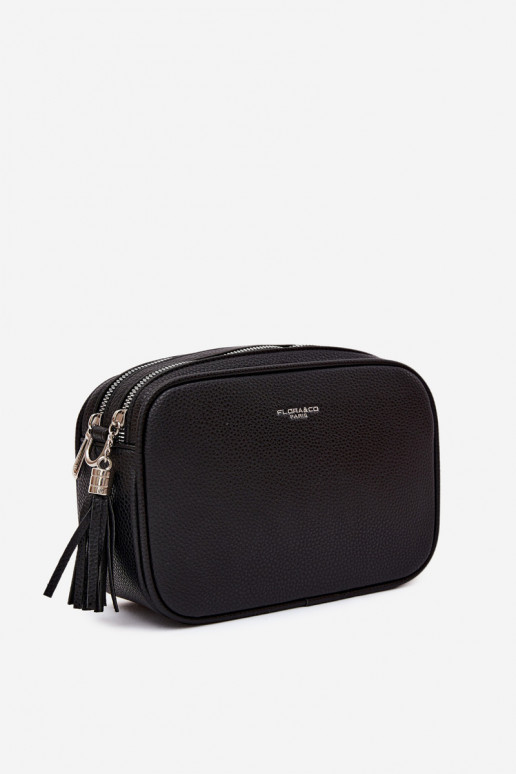 Sac messager en simili cuir noir Daily