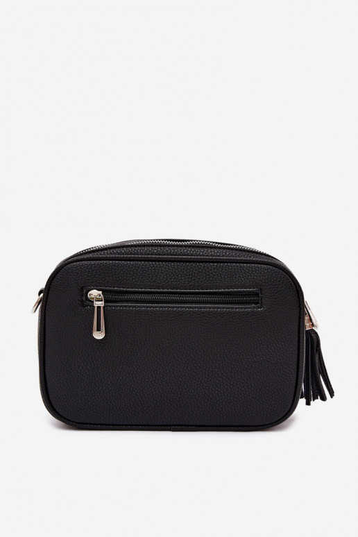 Sac messager en simili cuir noir Daily