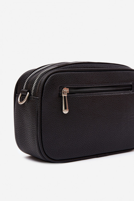 Sac messager en simili cuir noir Daily