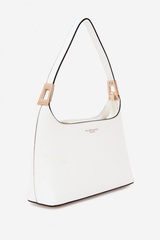 Sac à main en simili cuir blanc Gretta