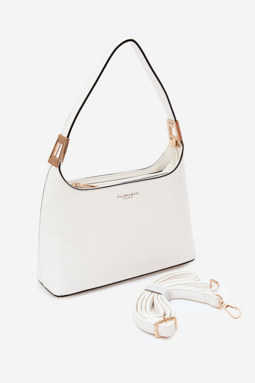 Sac à main en simili cuir blanc Gretta