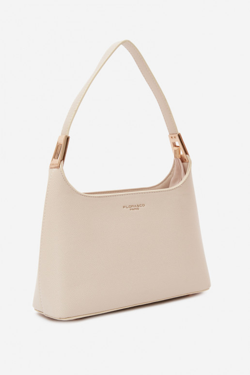 Sac à main en simili cuir couleur sable clair Gretta