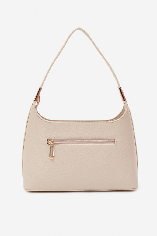 Sac à main en simili cuir couleur sable clair Gretta