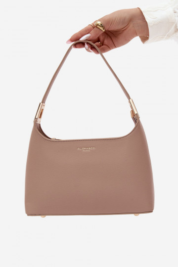 Sac à main en simili cuir couleur ivoire Gretta