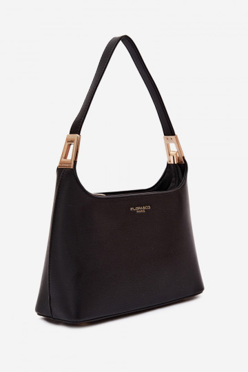 Sac à main en simili cuir noir Gretta 2