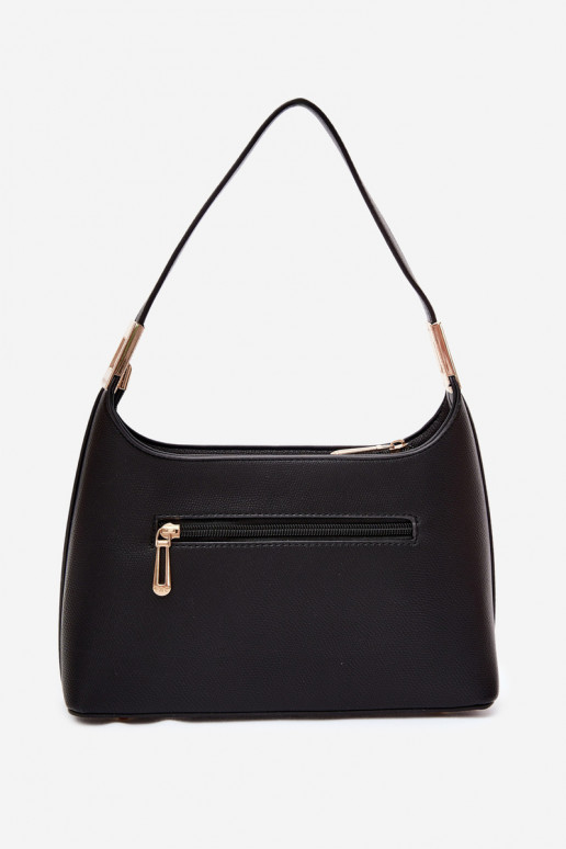 Sac à main en simili cuir noir Gretta