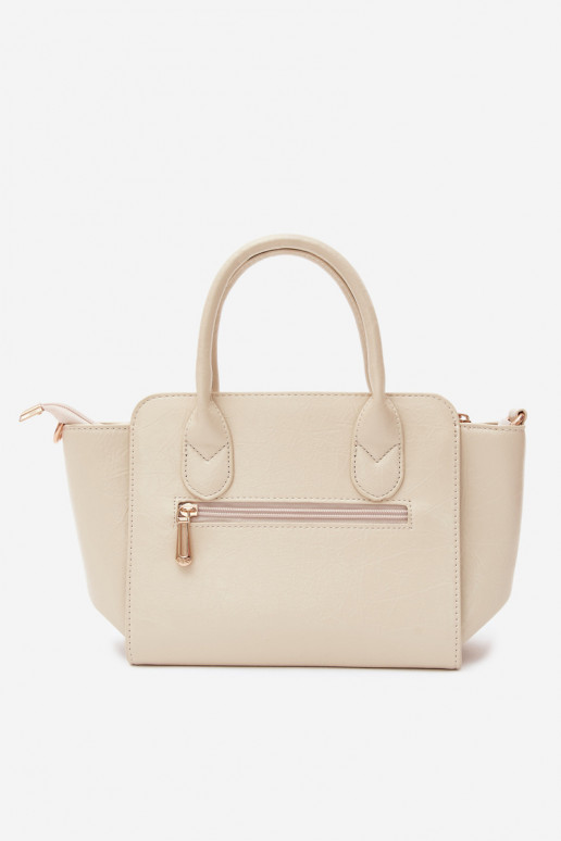 Sac de type en simili cuir couleur sable clair Odelia