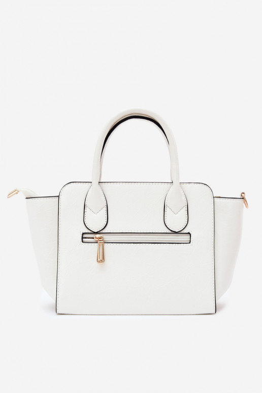 Sac de type en simili cuir blanc Odelia