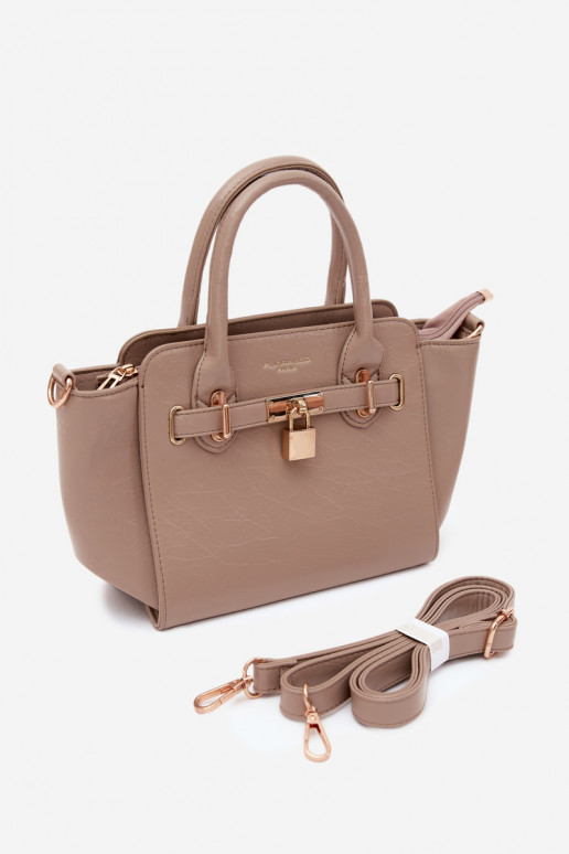 Sac de type en simili cuir couleur ivoire Odelia