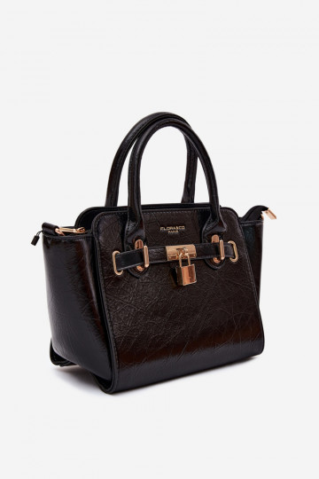 Sac de type en simili cuir noir Odelia 2