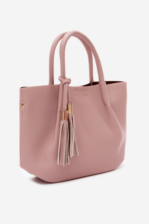 Sac à main en simili cuir rose Fleece