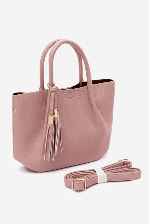 Sac à main en simili cuir rose Fleece