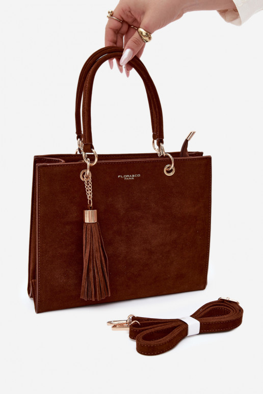 Sac en daim synthétique chocolat Ottilie