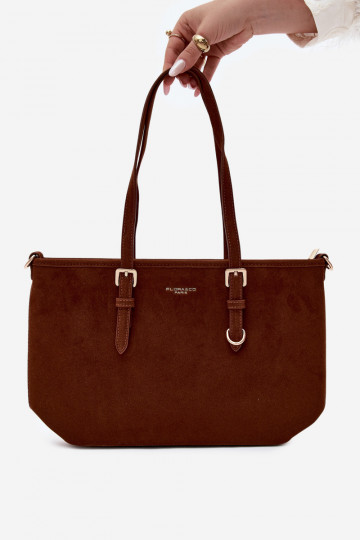 Sac en daim synthétique marron Araminta 2