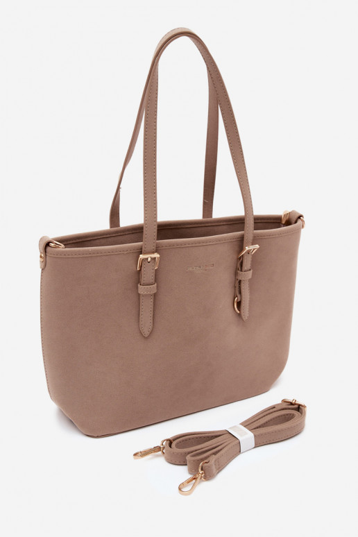 Sac en daim synthétique ivoire Araminta