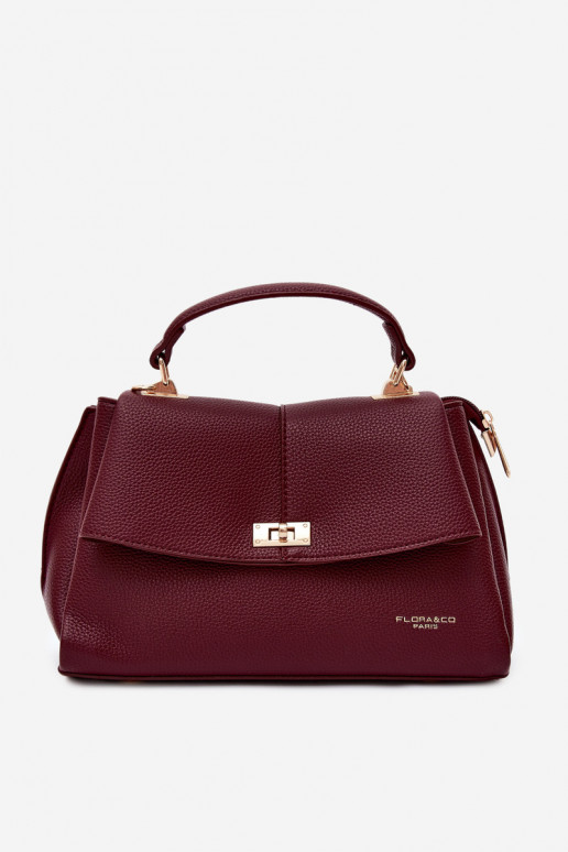 Sac pour femmes en cuir synthétique bordeaux Sybella