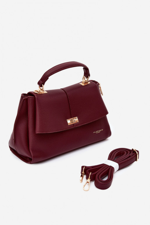 Sac pour femmes en cuir synthétique bordeaux Sybella