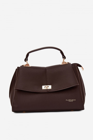 Sac pour femmes en cuir synthétique chocolat Sybella