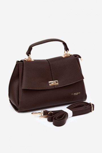 Sac pour femmes en cuir synthétique chocolat Sybella 2