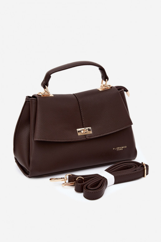Sac pour femmes en cuir synthétique chocolat Sybella